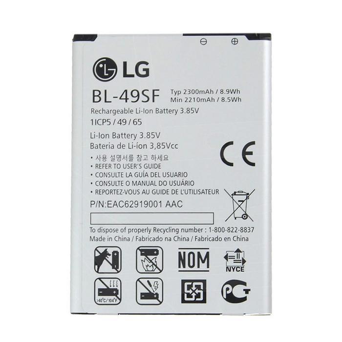 Batera OEM LG G4 Beat 3.8v 2300mAh 8.9Wh Modelo: BL-49SF