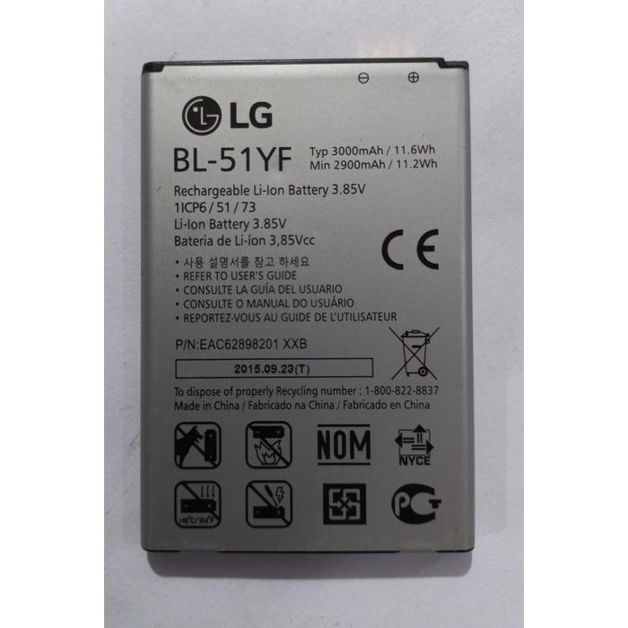 Bater�a LG G4 3000mAh 8.9Wh 11.6v Modelo: BL-51YF Original
