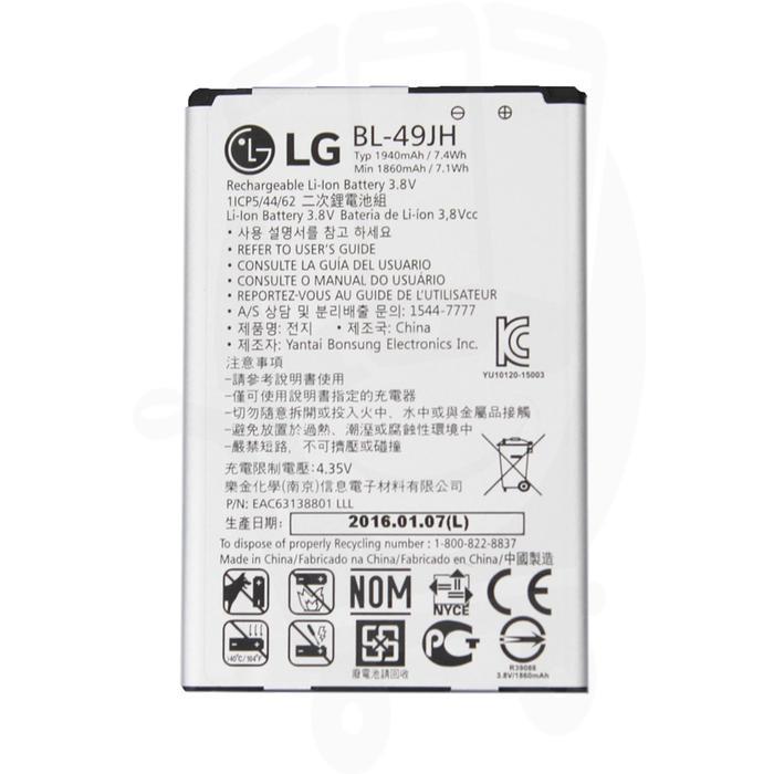 Bater�a OEM LG K4 K120AR 3.8v 1940mAh 7.4Wh BL-49JH Original