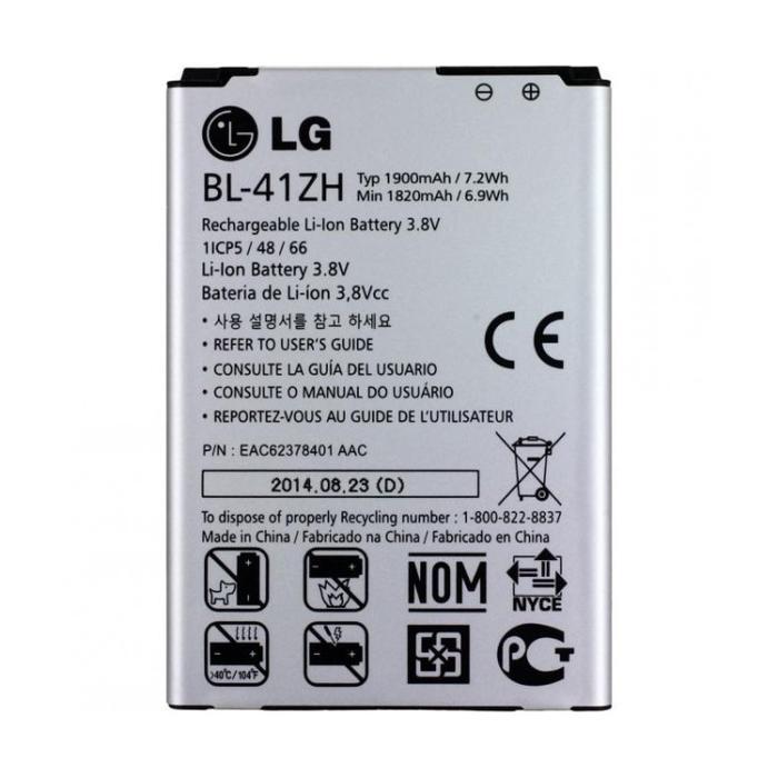 Batería OEM LG Kite / Leon 3.8v 1900mAh 7.2Wh BL-41ZH Original