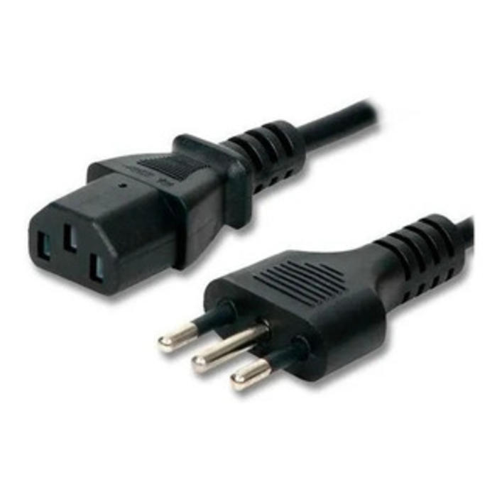 Cable Power L CEI 23-16 VII C13 Uruguay - 3 Patas/clavijas Redondas 1,45m