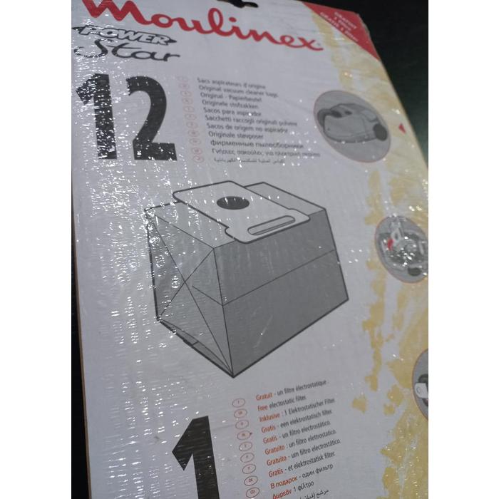 Bolsa Aspiradora Moulinex Powerstar X 12 Un A26b07