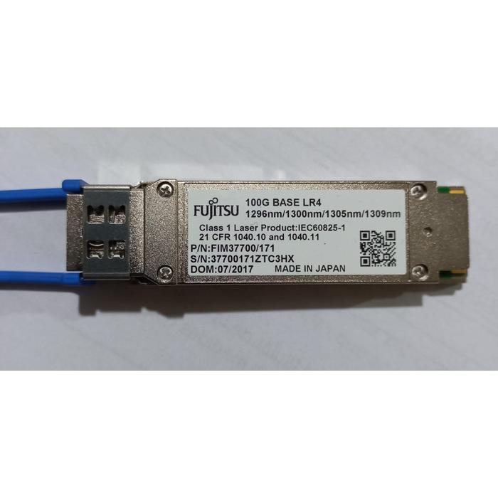Modulo QSFP-100G-LR4 10km 1296nm/1300nm/1305nm/1309nm 103.125 Gbps