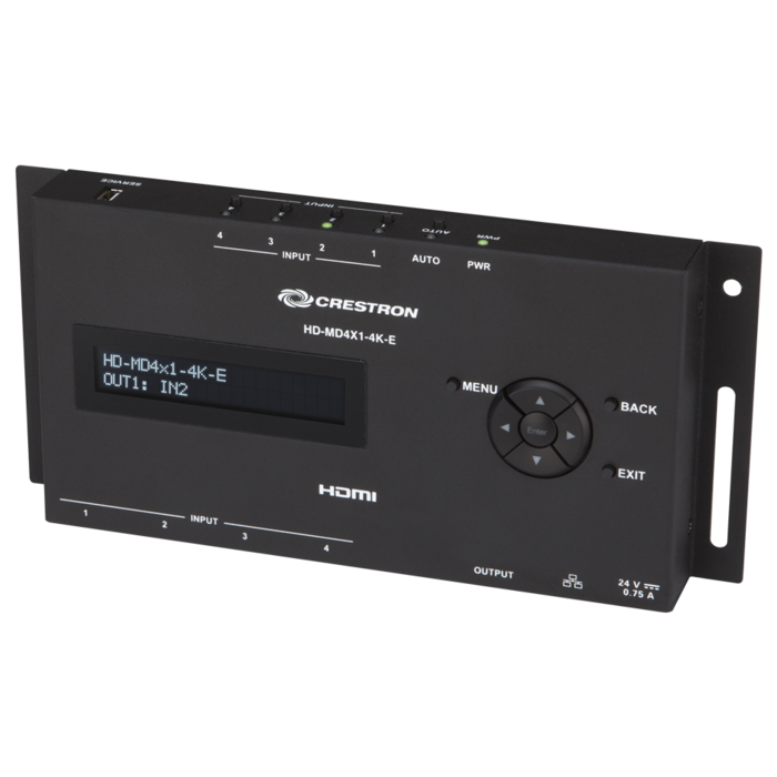 Switcher Crestron HD-MD4X1-4K-E HDMI 4K