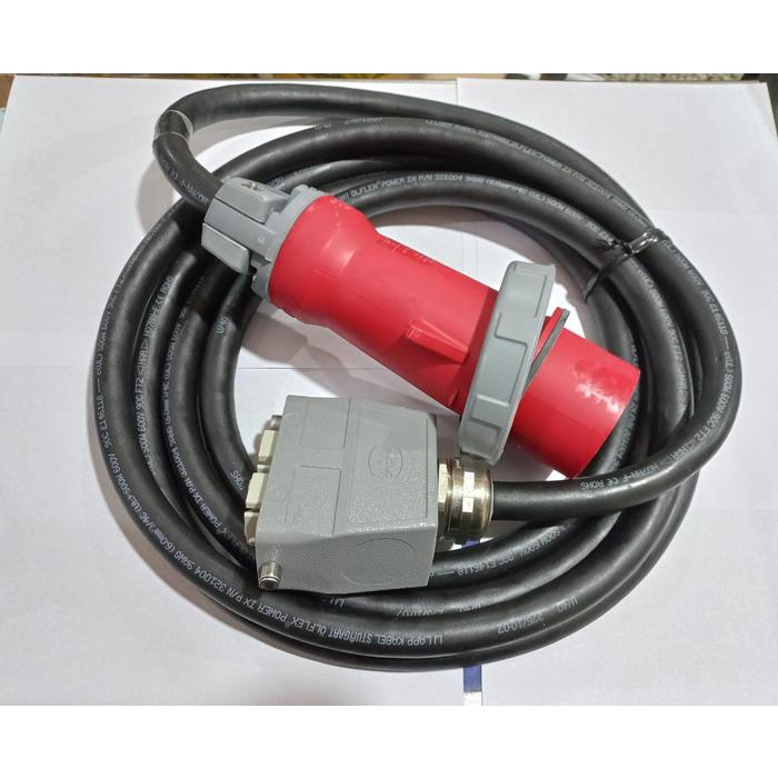Cable OLFLEX POWER IX 321005 AWG 9 600V Conectores Hubbell 532P6W y Harting 100A x2