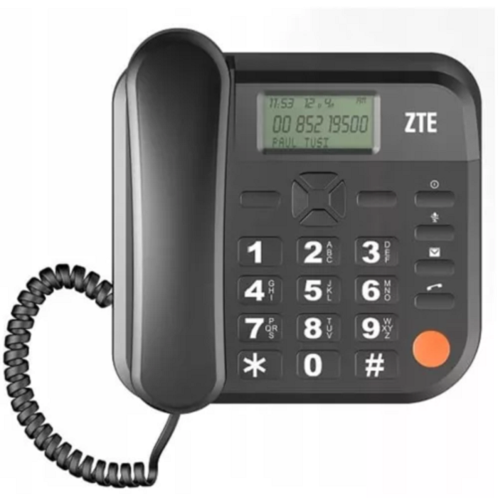 Teléfono Fijo Rural con Chip GSM Alarma+Radio FM ZTE WP659