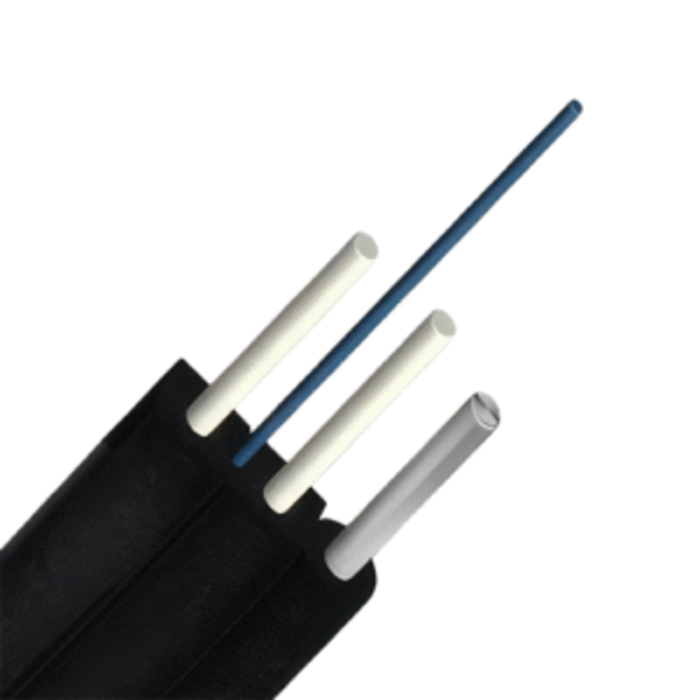 Rollo de Fibra �ptica DROP - 200m - Monomodo G.657A2 - 1 fibra - Cable negro - Refuerzo FRP