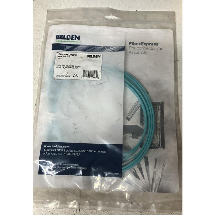 Patch Cord Fibra �ptica OM3 Duplex SC/SC  - 2 Mts