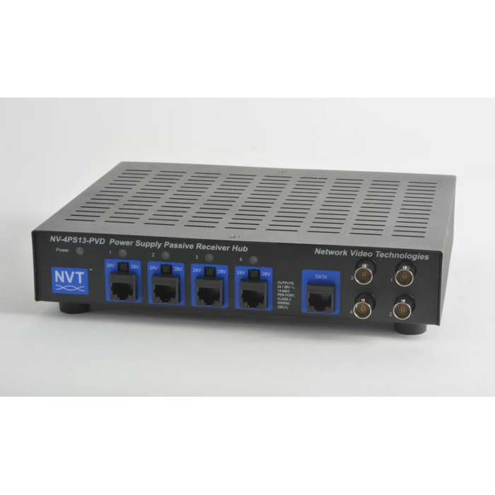 Hub receptor pasivo NV-4PS13-PVD con fuente de alimentación de 4 canales