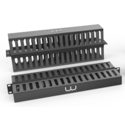 Organizador de Cables Horizontal 2U Double-sided para Montaje en Racks de 19"